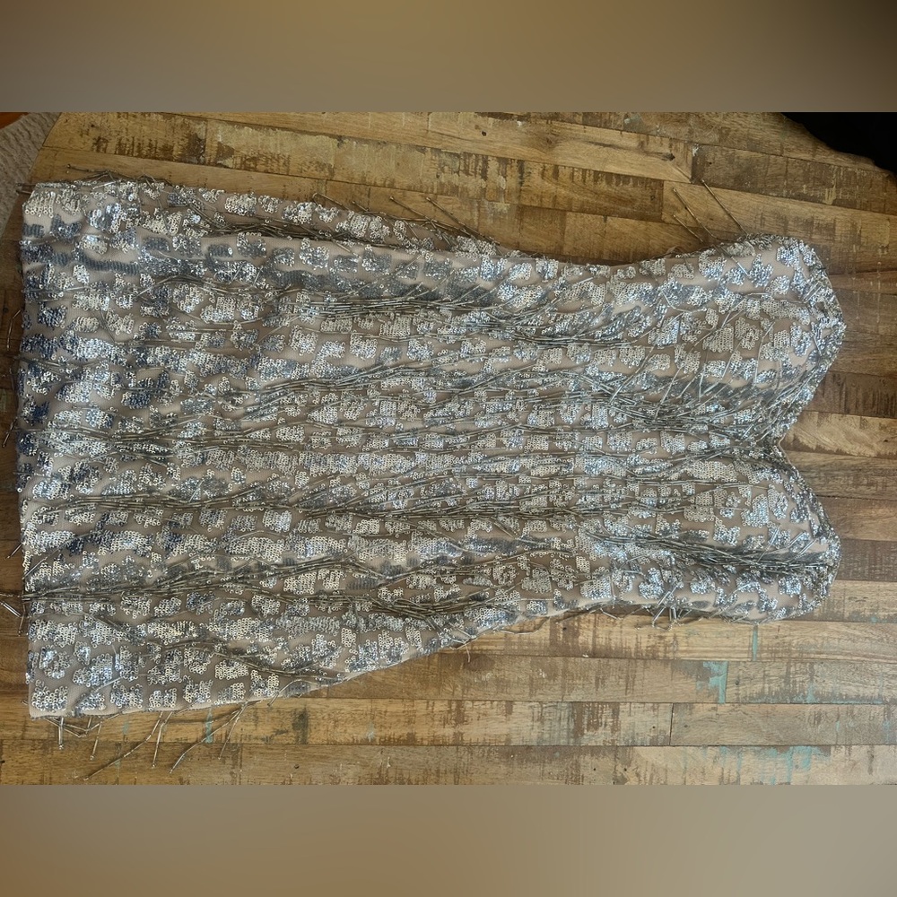 La Femme mini dress size 6, worn once, sequin and beading embellishments